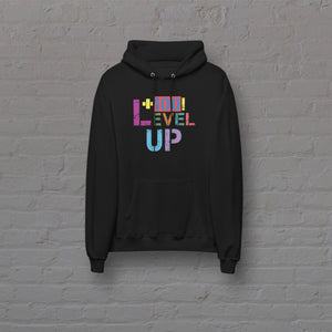 "Level UP!" Unisex fleece hoodie - By DDoTToDD (Starting at $48.44!)