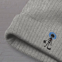 Load image into Gallery viewer, Eco-Friendly, Cuffed Beanie, with Our Embroidered Logo! - Color = Light Grey Melange - By DDoTToDD